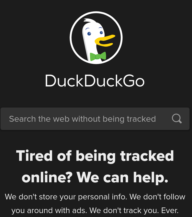 DuckDuckGo Search Engine